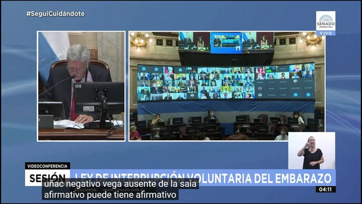 Aborto: el Senado sancionó la legalización de la interrupción voluntaria del embarazo
