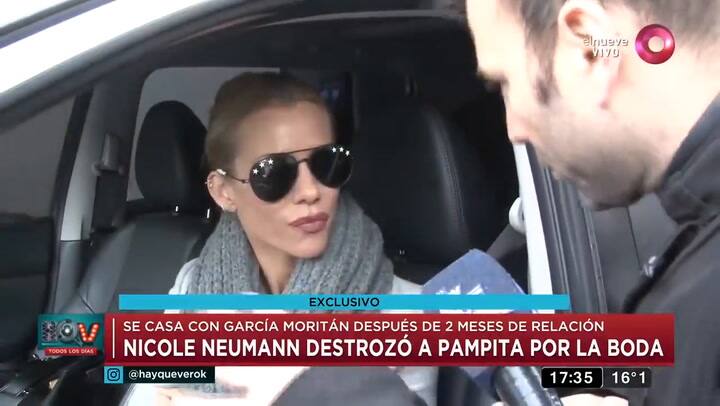 Nicole Neumann criticó a Pampita por su casamiento 'prematuro' - Fuente: elnueve