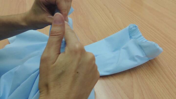 Unimos las mangas a la caja