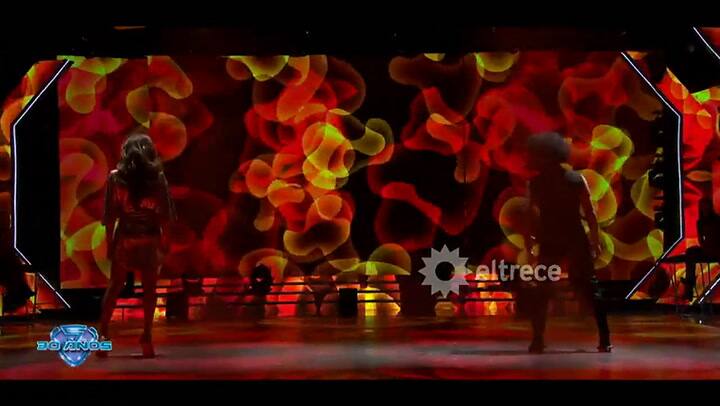 Flor de la V y Gabo Usandivaras brillaron en el cuarteto - Fuente: Eltrece