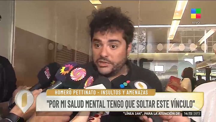 La plabra de Homero Pettinato tras el los chats agresivos