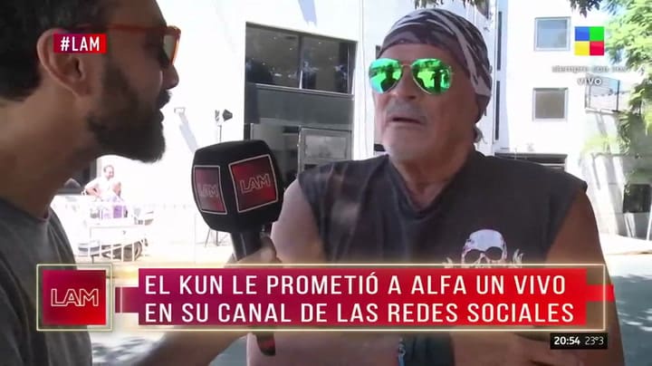 Alfa reveló qué promesa le hizo el Kun Aguero