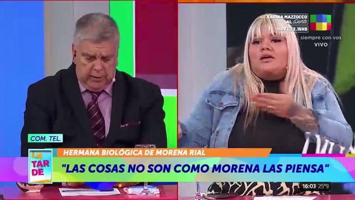 La respuesta de Morena Rial a los dichos de su hermana biológica