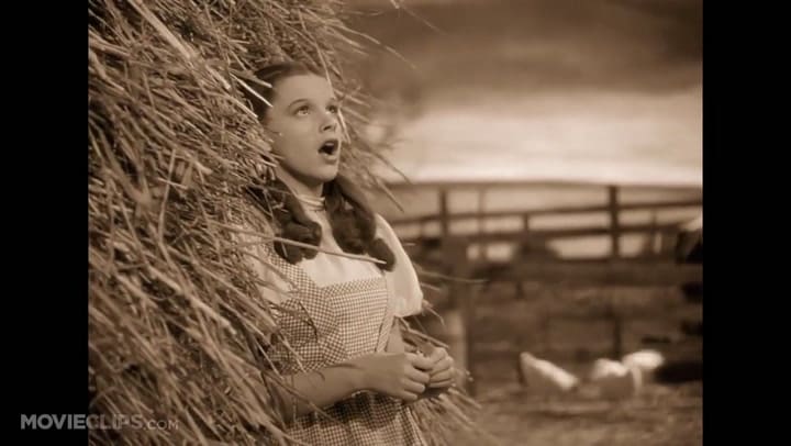 Somewhere Over The Rainbow - Judy Garland en El mago de Oz