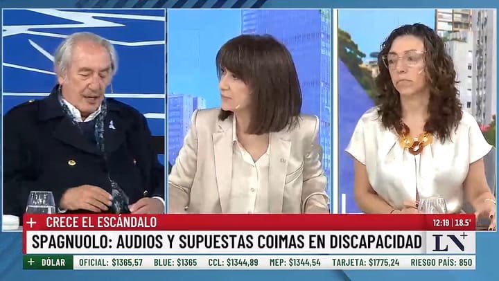 Raul Timerman y Lara Goyburu en LN+