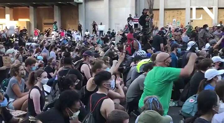 Washington brindó una protesta pacífica