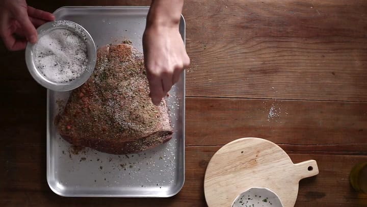 Tapa de asado con marinada seca