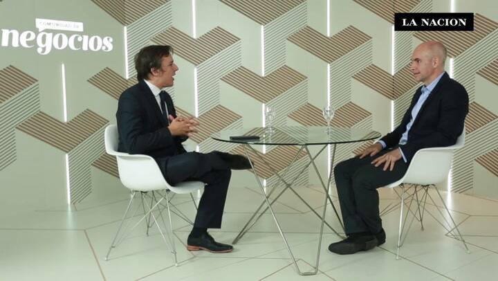 Horacio Rodriguez Larreta, en diálogo con LA NACION, en el Coloquio IDEA