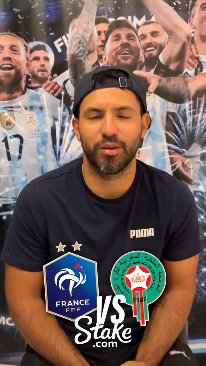 Sergio Agüero dio su pronóstico para el duelo entre Francia y Marruecos por la semifinal