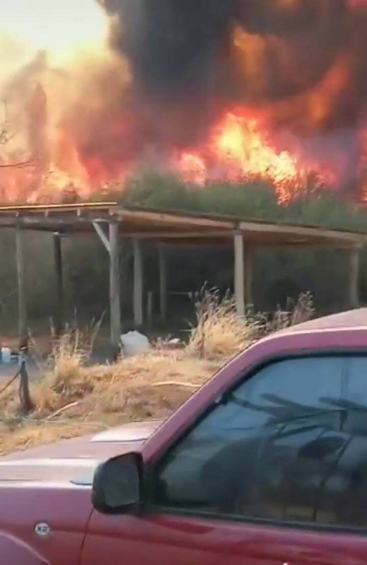 El grito desesperado de un hombre al que el fuego le incedió la casa