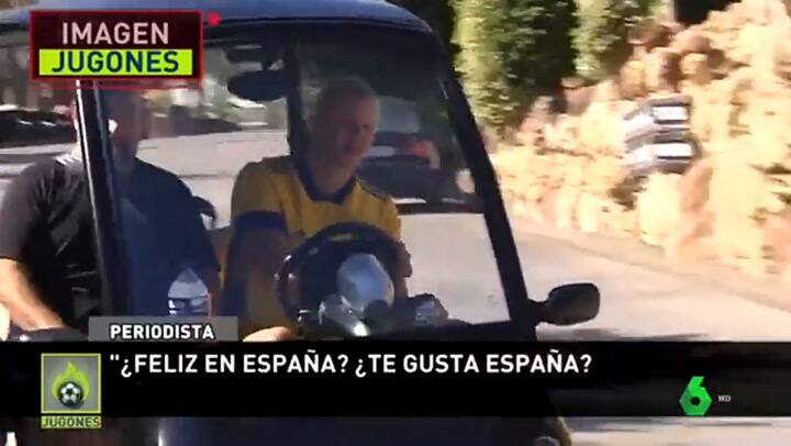 Erling Haaland fue visto con la camiseta de Boca por las calles de Marbella