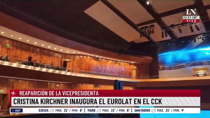 Expectativa por la palabra de Cristina Kirchner, inaugura el Eurolat en el CCK