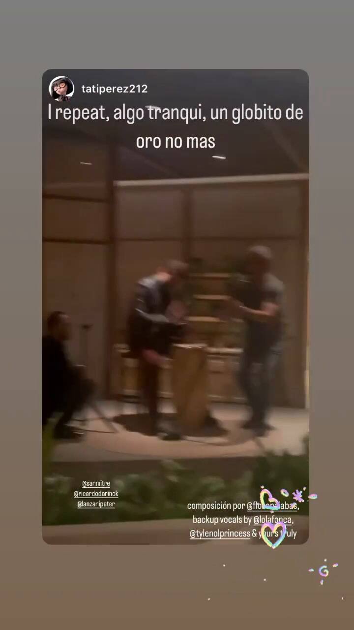 Lanzani, Mitre y Darín, de la actuación y la dirección a un grupo de música (IG @florenciabas)