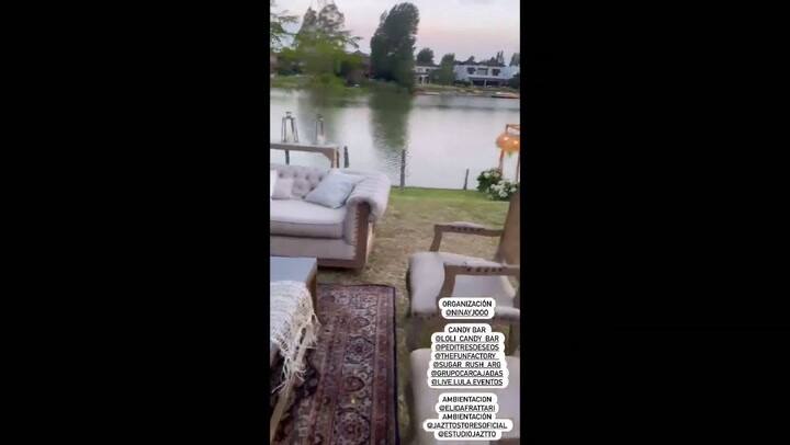 Festejo de Navidad de Wanda Nara