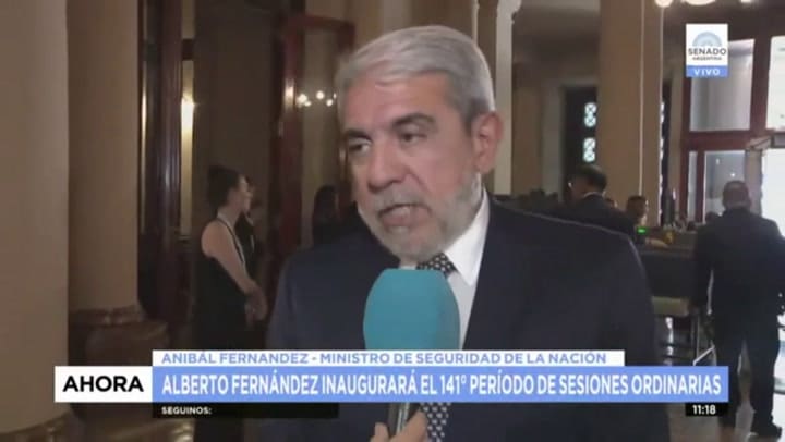 Aníbal Fernández: “La Argentina tiene tasas casi europeas de homicidio doloso”