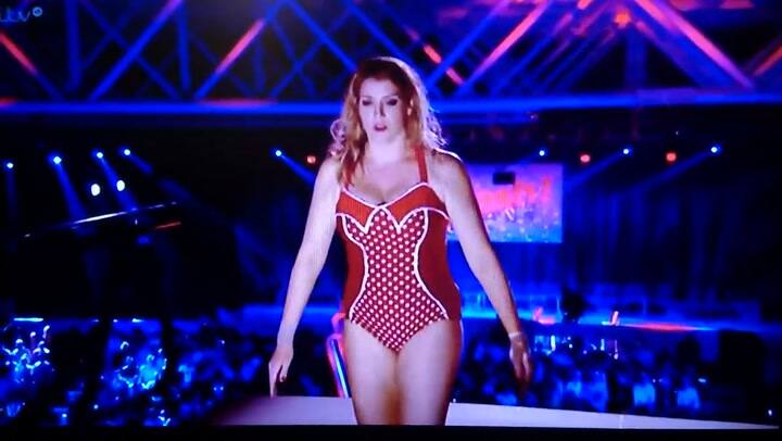 Penny Mourdant en 2019 en el reality de televisión Splash