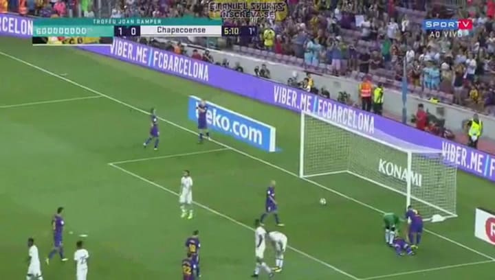 Gerard Deulofeu anotó el 1-0 para Barcelona