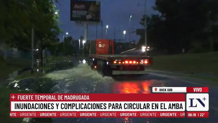 Avellaneda, bajo el agua