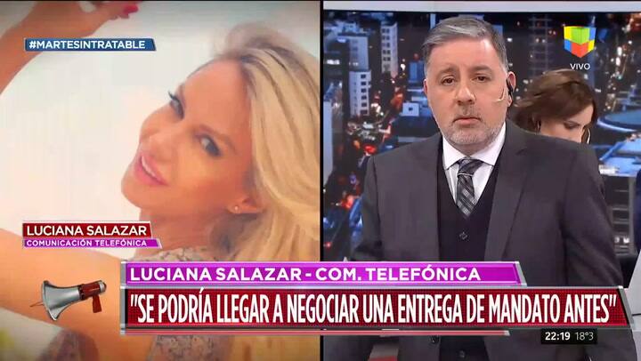 Así fue el cruce entre Luciana Salazar y Amalia Granata en Intratables - Fuente: América Tv