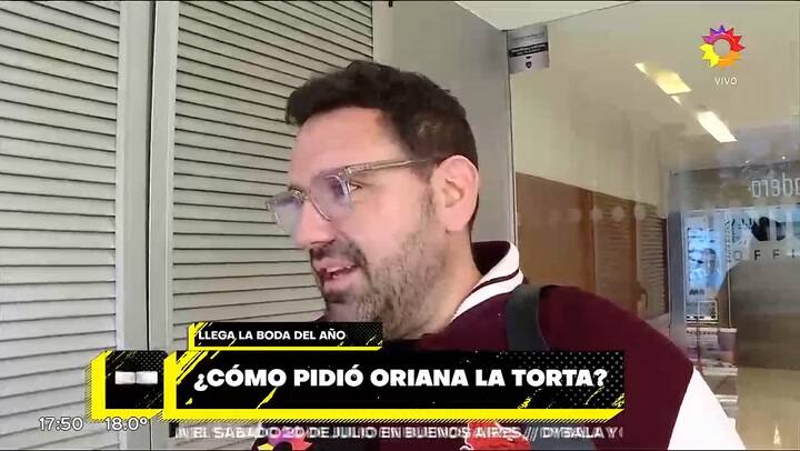 Damian Betular hablo de la torta de bodas de Oriana Sabatini y Paulo Dybala