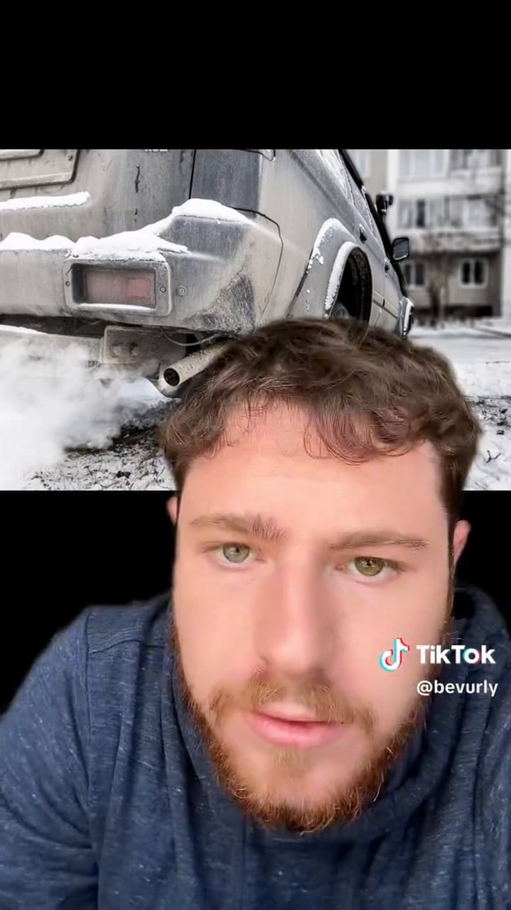 El debate sobre si es necesario calentar el coche antes de conducir en TikTok (@bevurly)