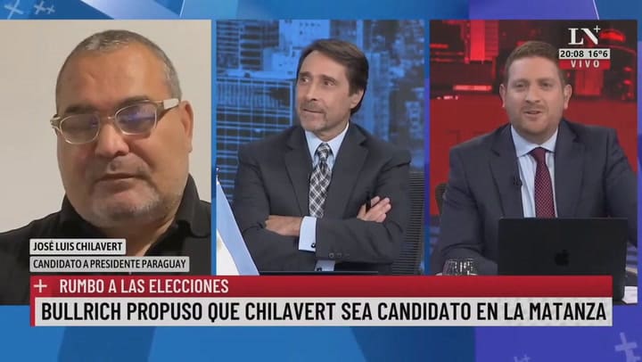 El exfutbolista paraguayo José Luis Félix Chilavert en LN+