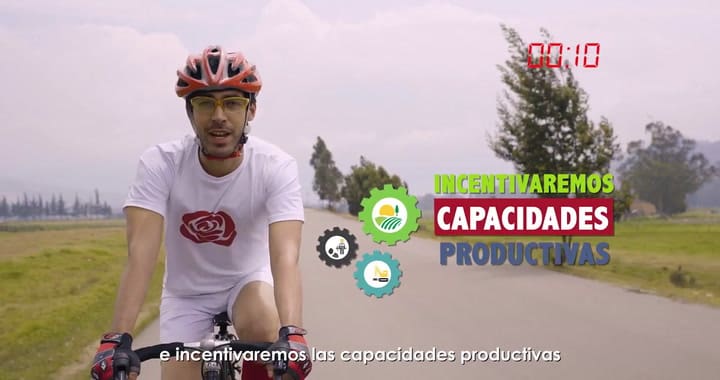 Cómo cambiar a Colombia, en 20 segundos: Pedaleando por la paz
