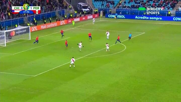 Yoshimar Yotún anotó el 2-0 - Fuente: DirecTV Sports