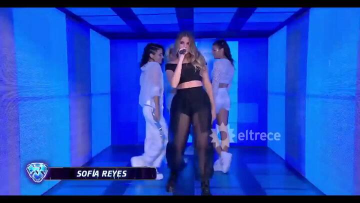 Sofía Reyes, en la apertura de ShowMatch - Fuente: El Trece