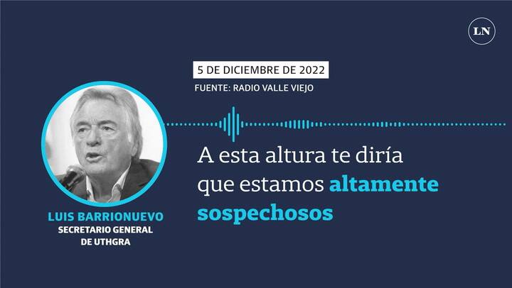 Barrionuevo: 'Alguien lo sorprendió de atrás'