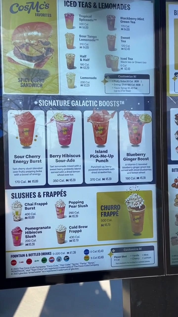 Qué Sirven En CosMc's