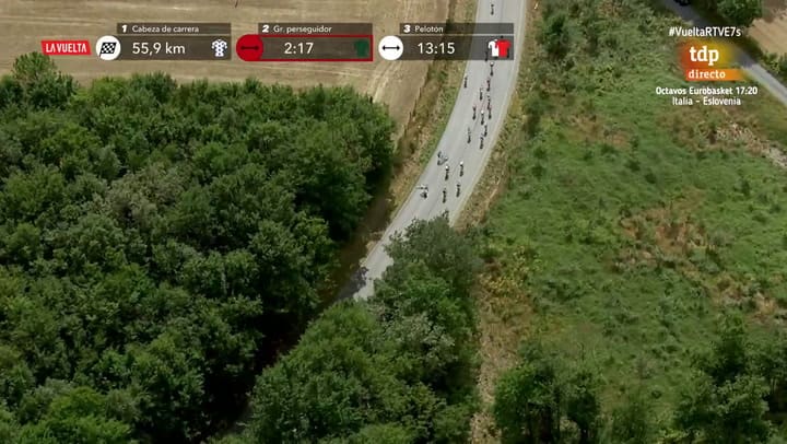 Un manifestante propalestino provocó una caída a 50 kilómetros de meta