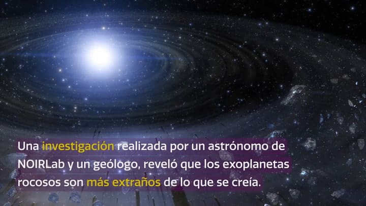 Mundos extrasolares tienen rocas desconocidas en nuestro sistema