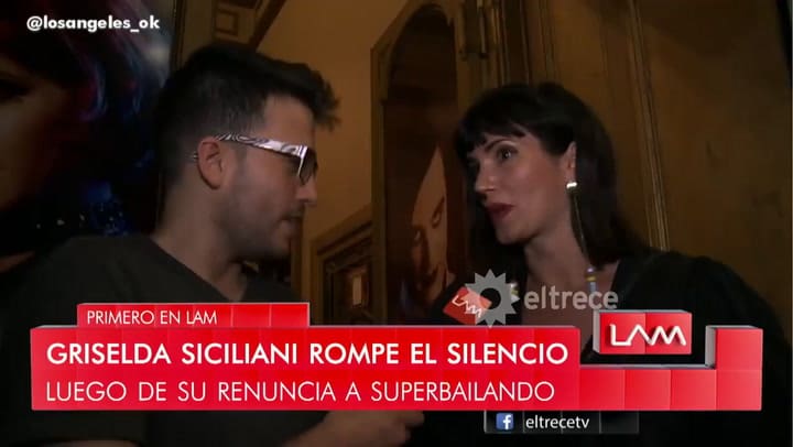 Griselda Siciliani: 'Me molestaba ser testigo de situaciones que me incomodaban' - Fuente: eltrece