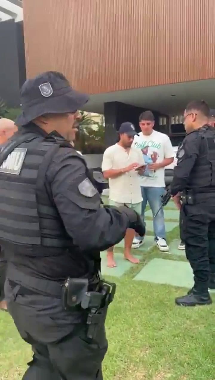 Video of the confrontation between the Brazilian players