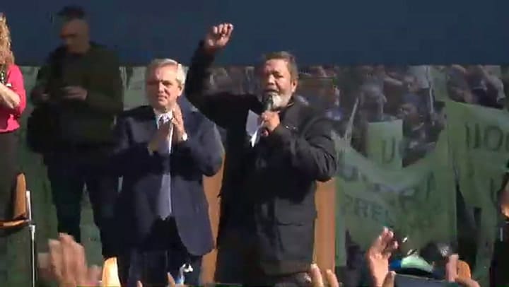 El discurso de Gerardo Martínez en el acto que organizó la UOCRA