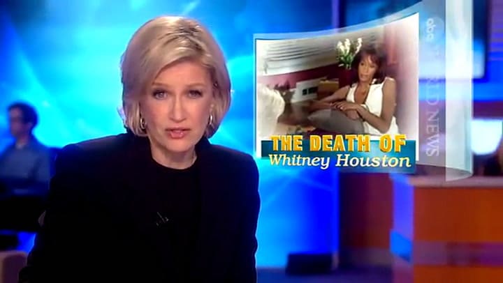 Whitney Houston admite el uso drogas en una entrevista con Diane Sawyer - Fuente: ABC News