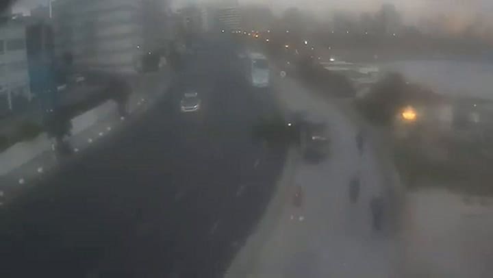 Si nos matamos, nos matamos': una cámara de seguridad muestra el choque en Mar del Plata