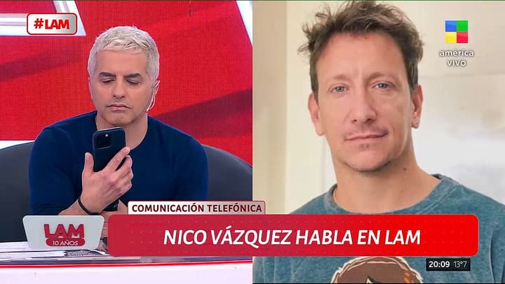 "Uno trata de quedarse con lo mejor. Siempre ella va a ser mi familia y yo voy a ser la suya", aseguró Nico Vázquez