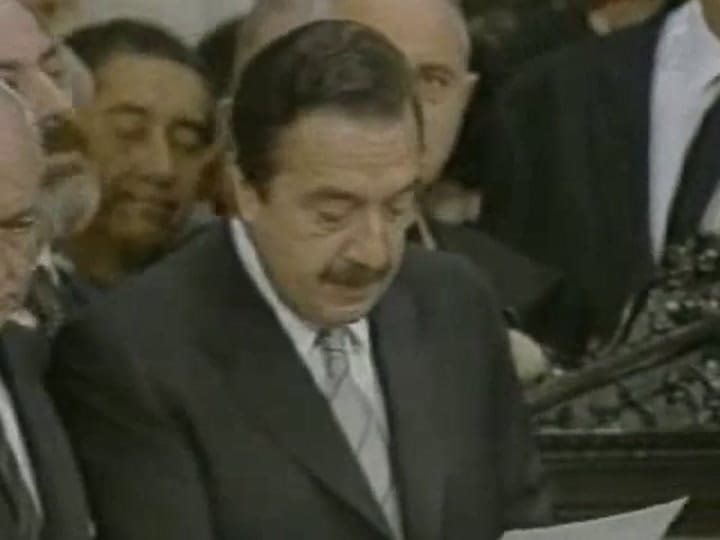La jura de Raúl Alfonsín