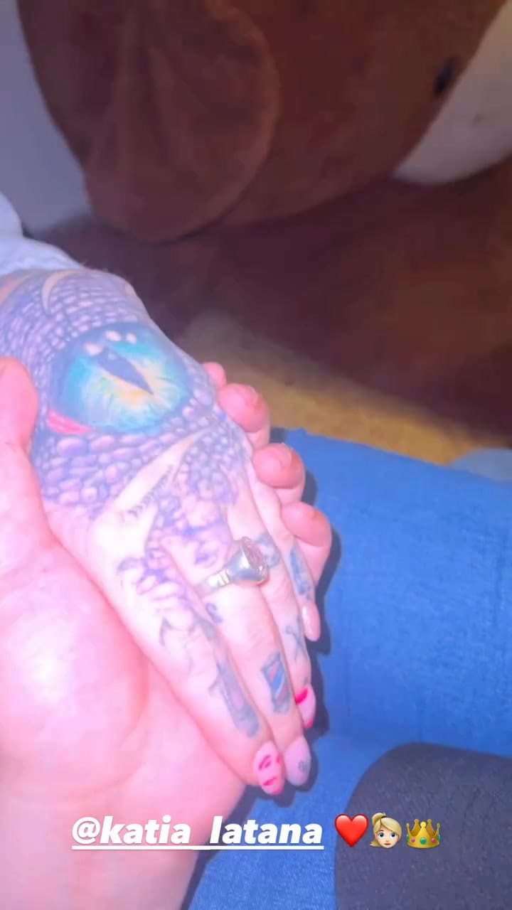 Chyno Agostini en sus historias de Instagram