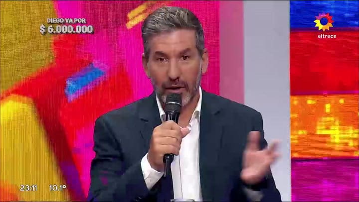 Diego ganó $6.000.000 en Los 8 escalones y la celebración incluyó un reclamo