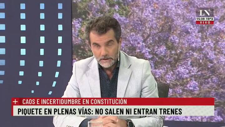 Constitución: piquete y corte de vías, los pasajeros varados
