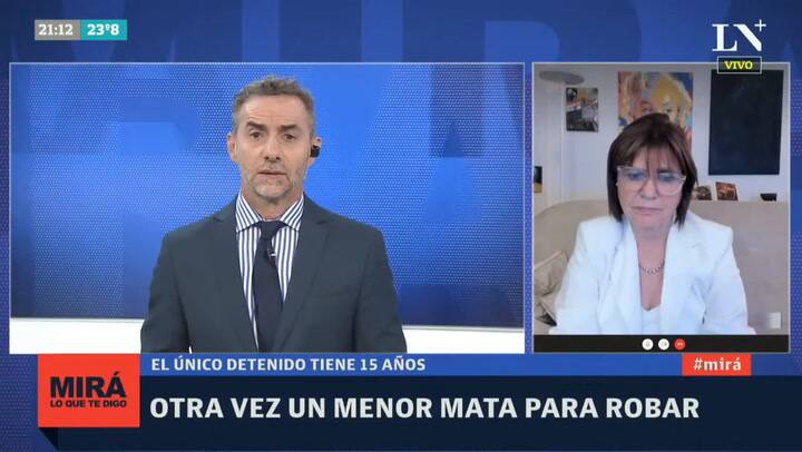 Patricia Bullrich, tras el crimen en Retiro: 'No dejen que maten más ciudadanos'