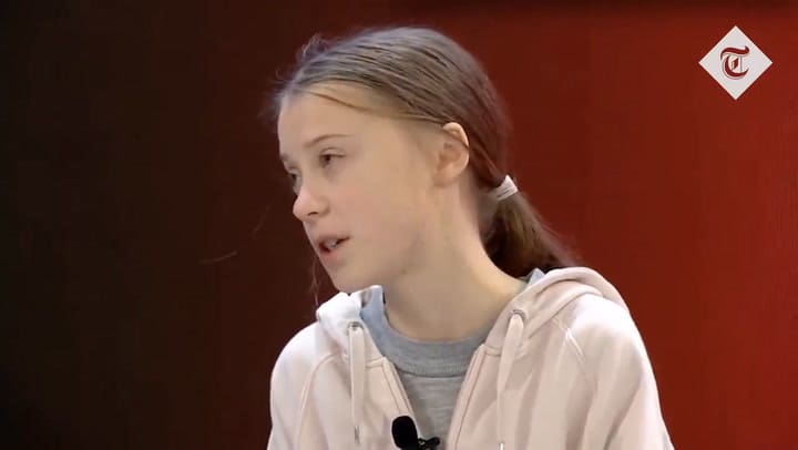 El discurso de Greta Thunberg en Davos - Fuente: The Thelegraph