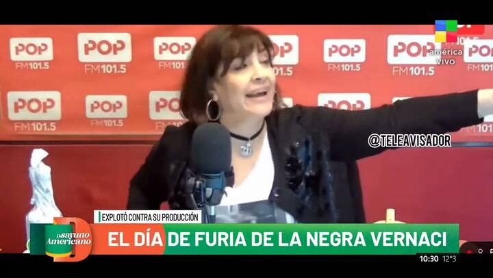 El día de furia de La Negra Vernaci en su programa radial y la anécdota que define su trato laboral