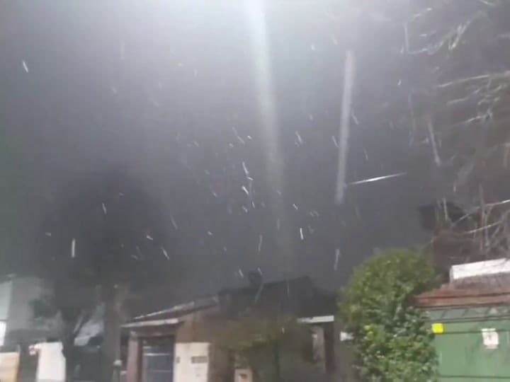 Nieve en Buenos Aires: así se vive la ola polar en varias localidades bonaerenses