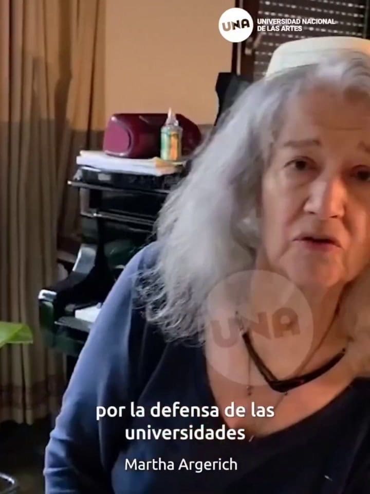 La convocatoria de Martha Argerich a la marcha