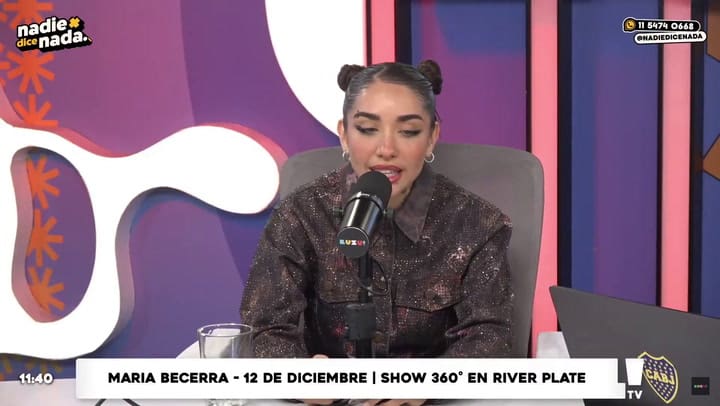 María Becerra habló sobre cómo se siente cuando regresa a Quilmes