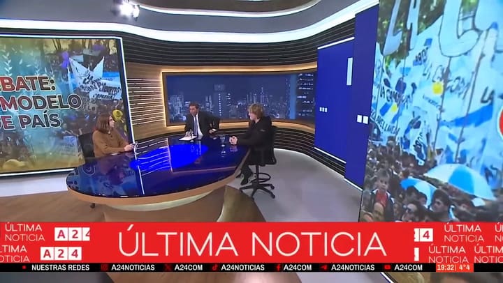 El cruce entre Feinmann y una joven militante